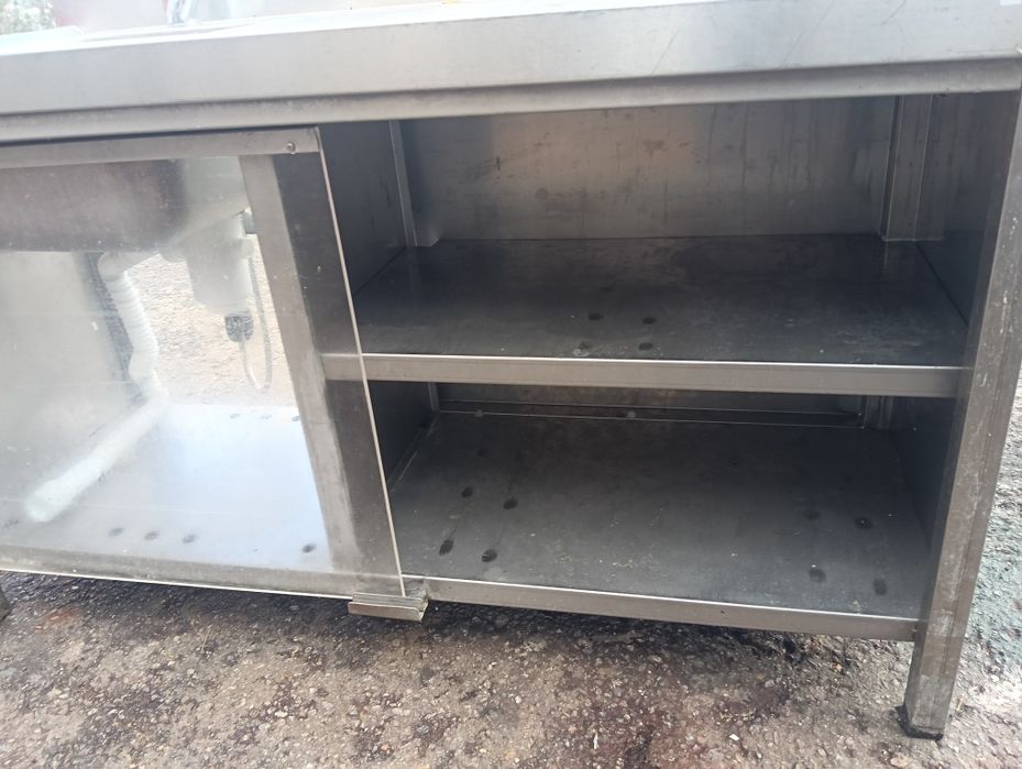 Bancada em inox com pio