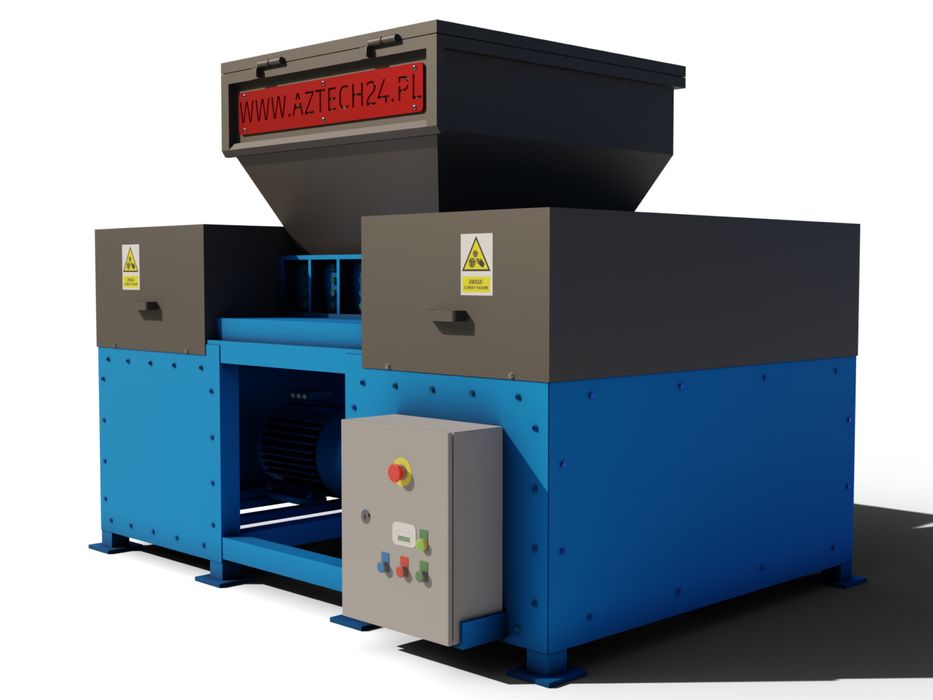 SHREDDER / MŁYN  / DO UTYLIZACJI : plastiku, gumy, szkła