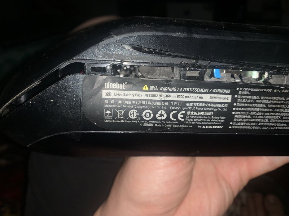 Ninebot ES1 ES2 ES3 додаткова батарея стан не відомий
