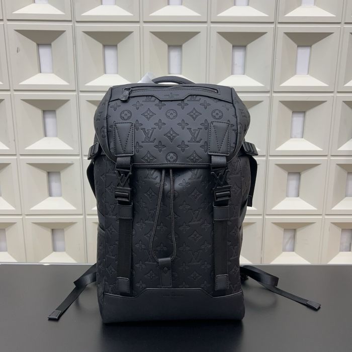 Louis Vuitton getaway мужской рюкзак черный  кожаный оригинал