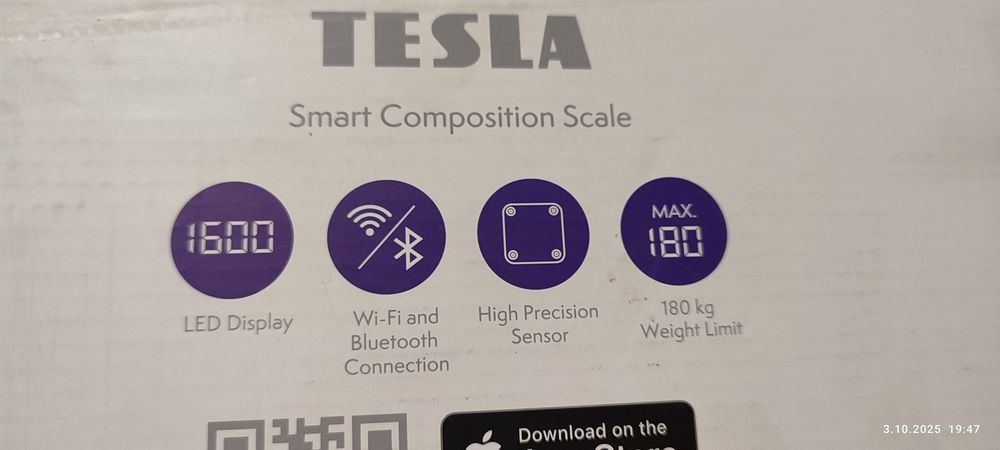 Tesla inteligentna  waga lazienkowa polska aplikacja wi-fi