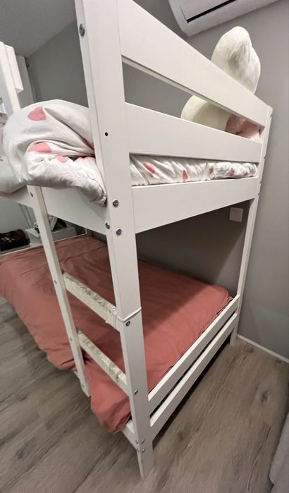 Beliche branco - 2 camas 90x200