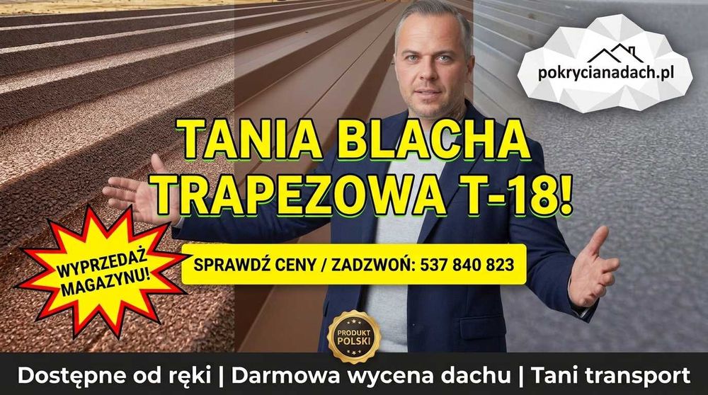 Blacha Alucynk Trapez t18 Blacha Trapezowa Wyprzedaż Sklepu