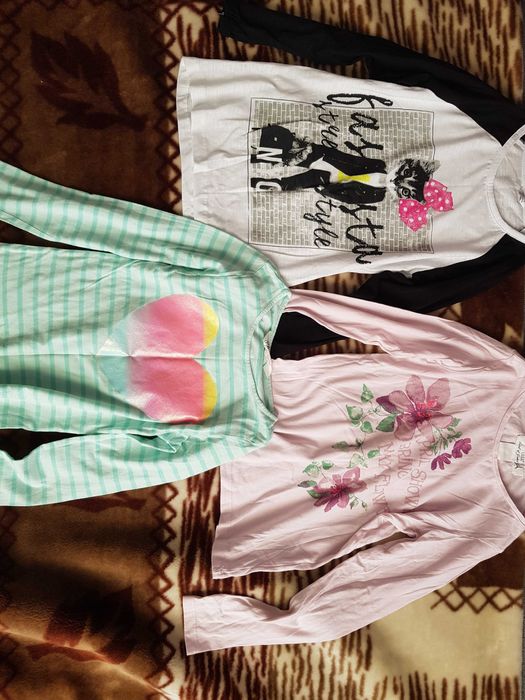 T-shirty bluzki na długi rękaw dla dziewczynki