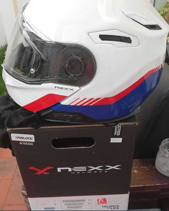 Capacete NEXX X. Vilitur Branco (M) com X-COM 2 usado apenas uma vez