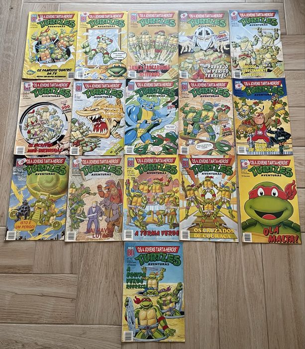 Tartarugas Ninja (Revistas Antigas/38 Fascículos/Português)