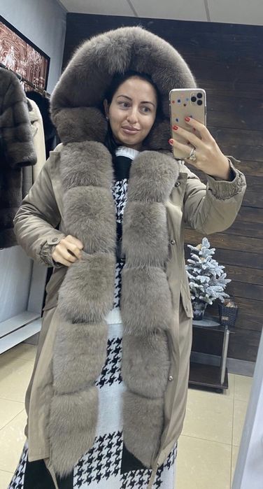 Парка з натуральним песцем М/Л НОВА