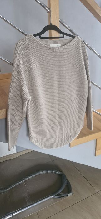 Sweterek beżowy bawełniany L/XL