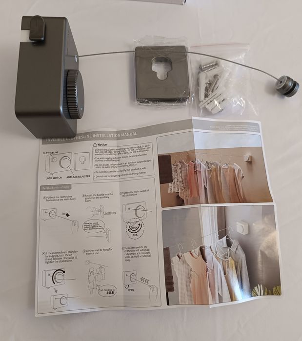 Varal de roupa retrátil  *novo*