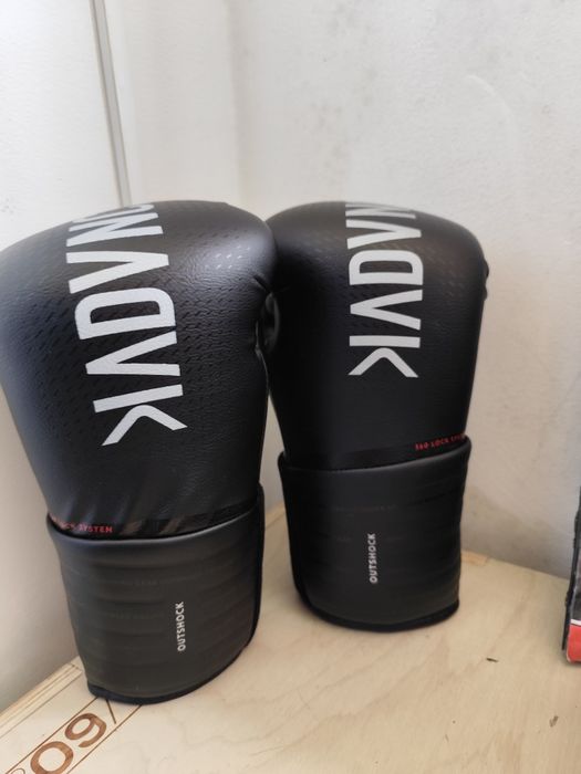Luvas de Boxe com Suporte Articular do Punho Preto