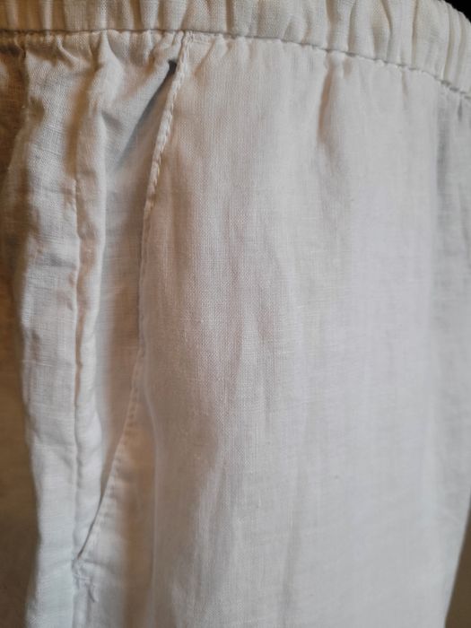 Spodenki lniane krótkie nowe 100proc len