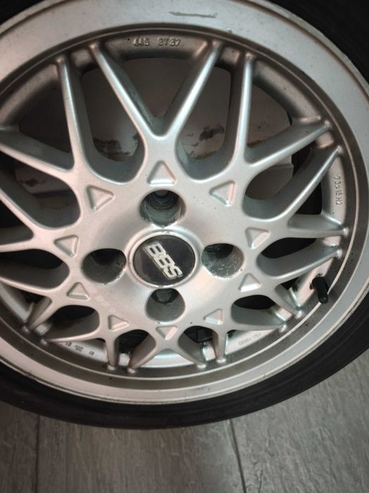 4 jantes bbs + 1 jante ferro r15 4x100