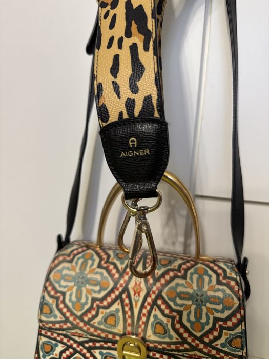 пояс на сумку Aigner леопард кожа