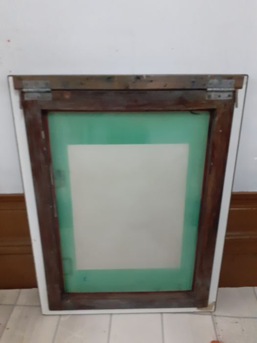 Quadro,  mesa com rede de serigrafia