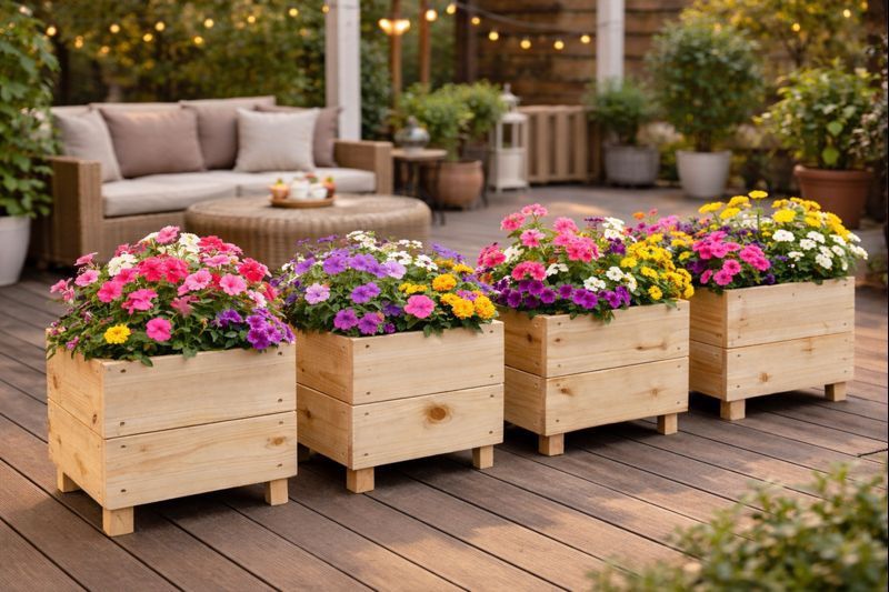 Donice Drewniane, Ogrodowe