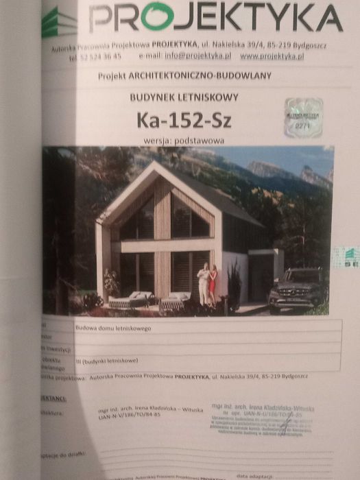Projekt domu Letniskowego