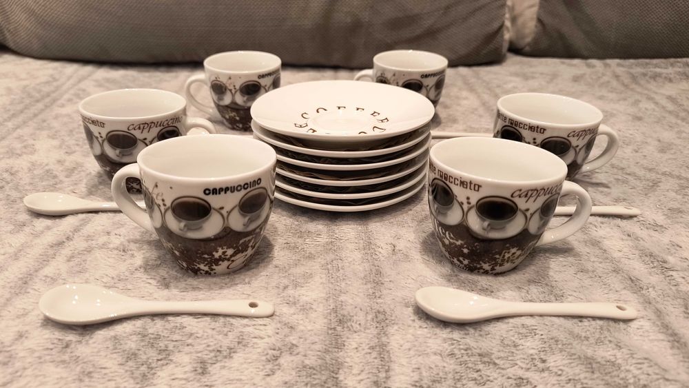 Zestaw filiżanek do espresso lub herbaty nowy