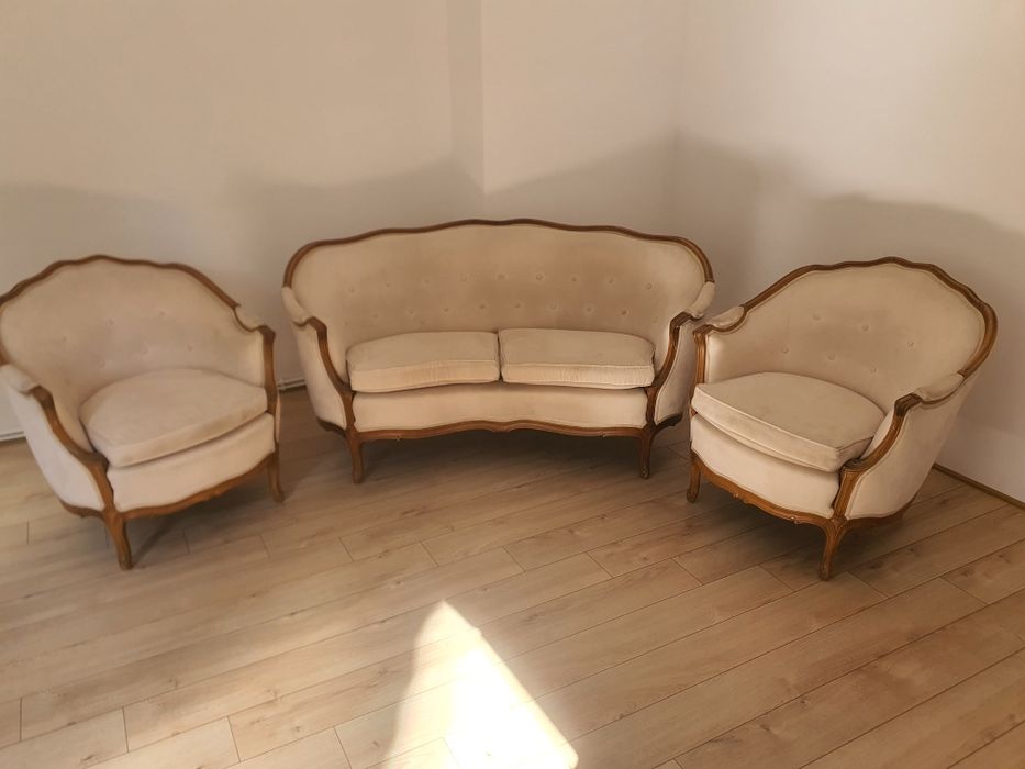 Komplet wypoczynkowy Ludwik  sofa i dwa fotele