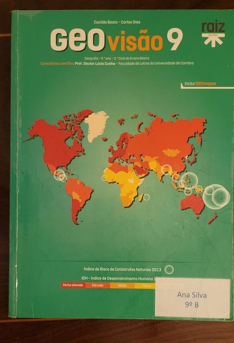 Livros 9° ano de português, geografia e físico-química
