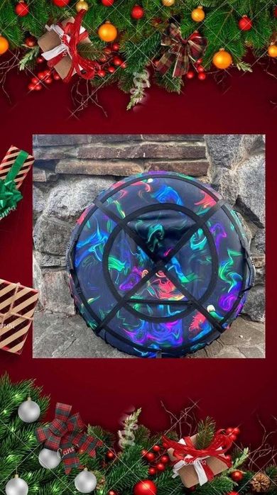 Тюбінг плюшка ватрушка санки таблетка тюбинг міцний надувний зимовий