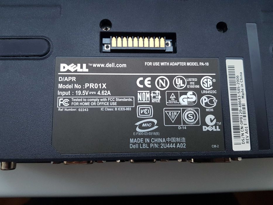 Stacja dokujaca Dell PR01X Adapter PA-10 Inspiron HUB