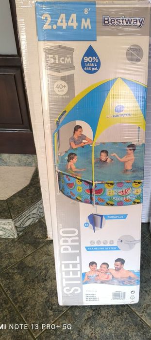 Nowy Basen dla dzieci BESTWAY 244 x 51 cm 1688L