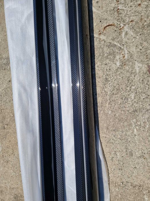 Лезвия на пороги ( Карбон ) V2 на BMW M4 G82 / G83 2021-2025 года.
