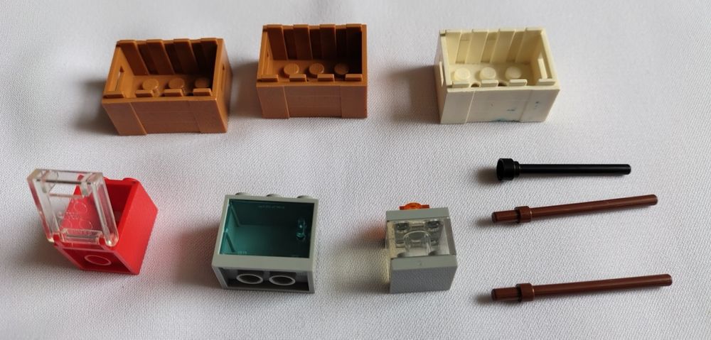 LEGO 3x skrzynia medium 30150 + pojemnik, schowek