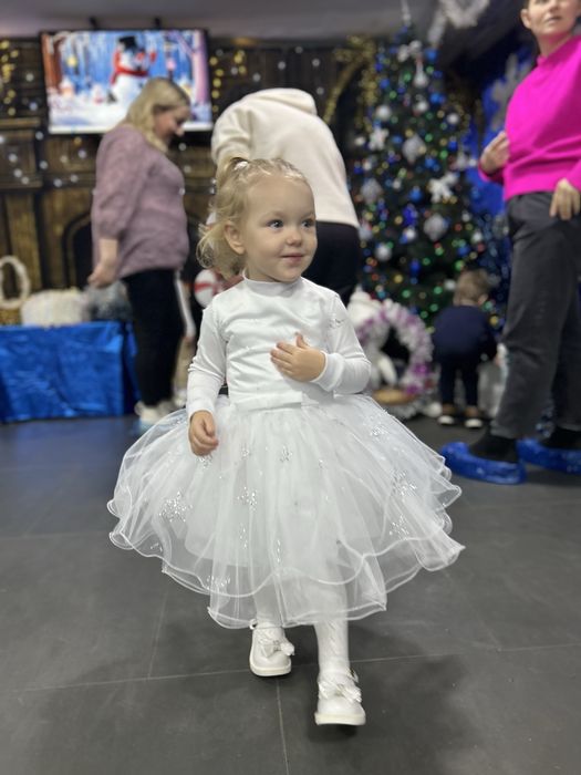 Новорічна сукня, сніжинка 2-3 роки