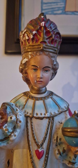 Stara rzeźba figura sakralna Jezus Praski antyk stare dewocjonalia