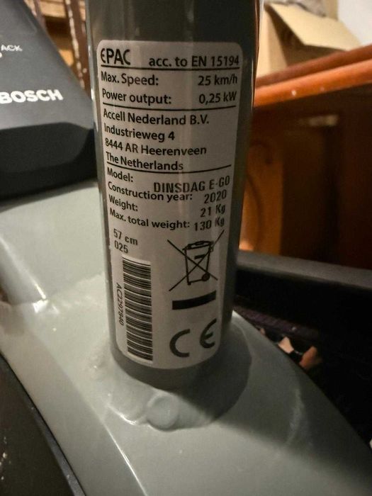 NIEUZYWANY! Batavus Dinsdag E-go Exclusive Bosch - Belt DRIVE