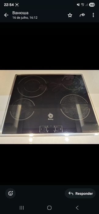 Microondas, forno e placa de indução encastre – 300€ (conjunto)