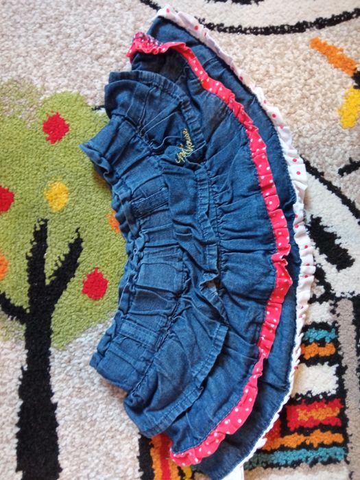 Spódniczka mini jeans Disney r.68