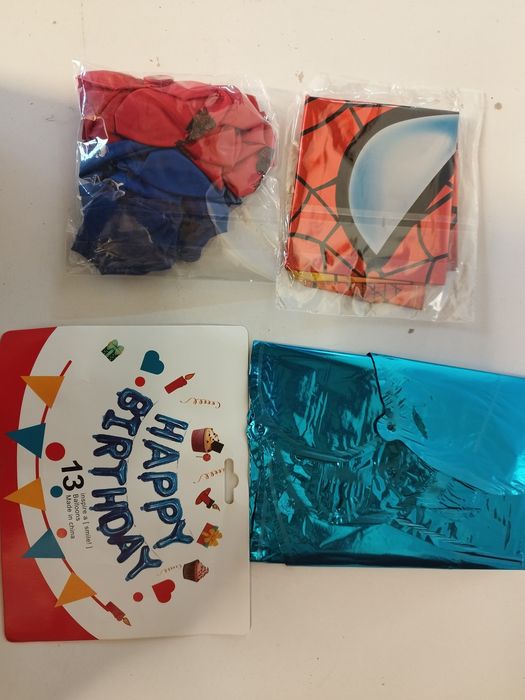 Spiderman zestaw urodzinowy dekoracja balony