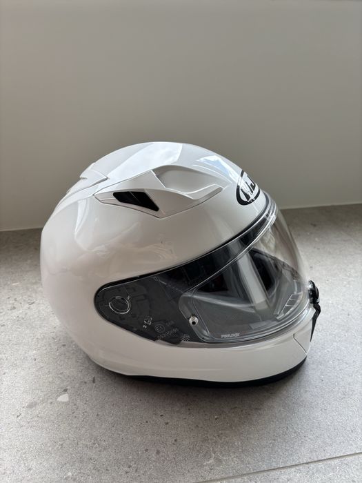 Capacete de mota integral HJC i70 branco