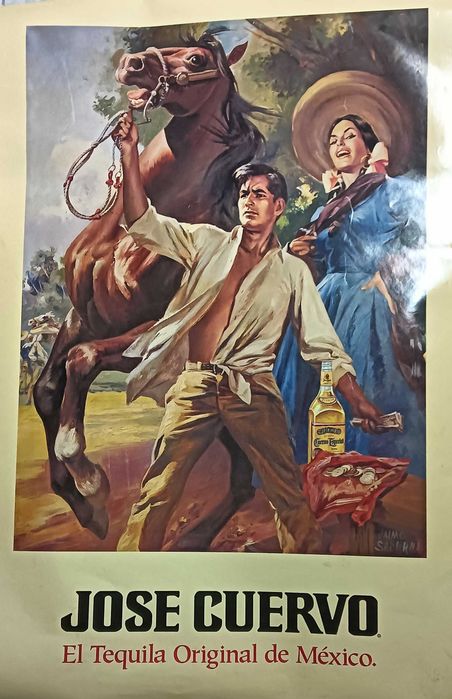 Espelhos e Posters de publicidade anos 80