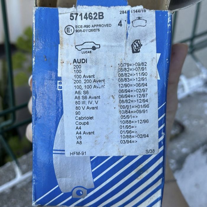 Pastilhas Bendix Audi