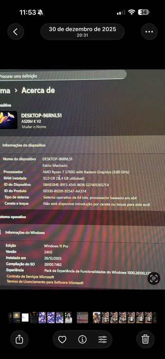 Computador ryzen 7 1TB