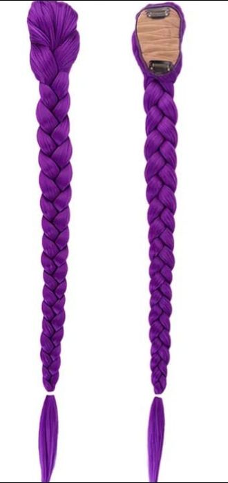 Wlosy warkocz fioletowy Rumi kpop demon hunters huntrix