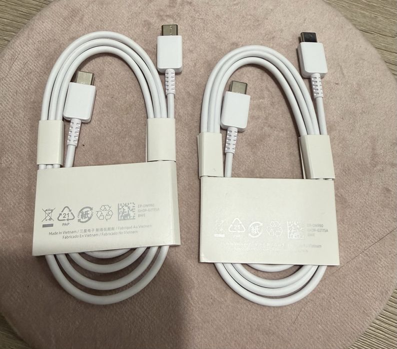 Кабель USB-C to USB-C 1.0m white Samsung (EP-DA705BWRGRU)