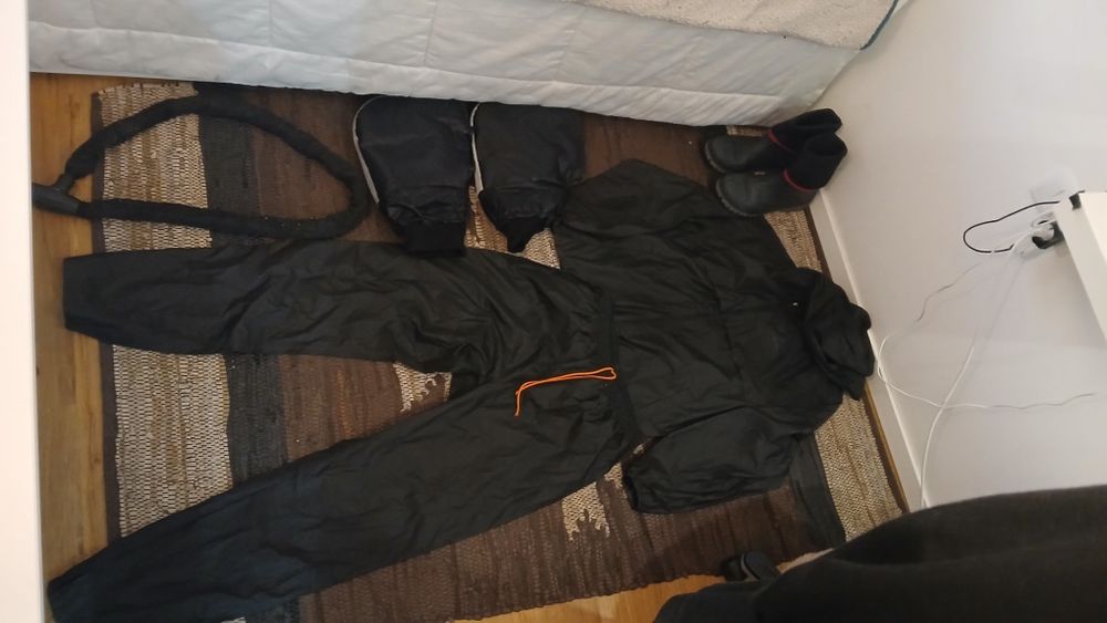 Corrente. Capa d chuva xl/bota 42/43/luva de proteção