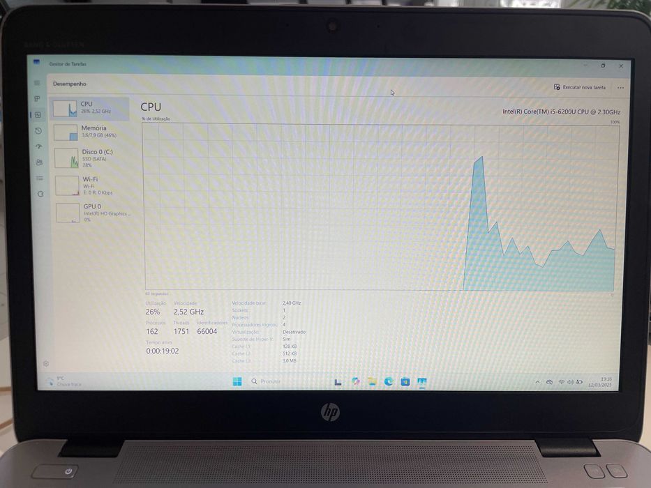 Portátil HP Elitebook 840 G3 (i5-6, 8gb de ram, ssd 256gb)