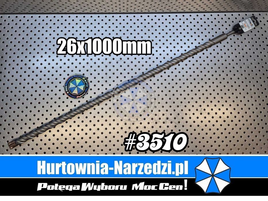 1000mm Wiertło SDS-Plus 26mm wiertło do betonu 26mm 1000mm SDS+
