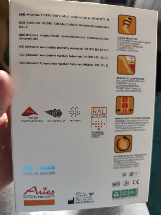 Pończochy podkolanówki uciskowe M+ LONG