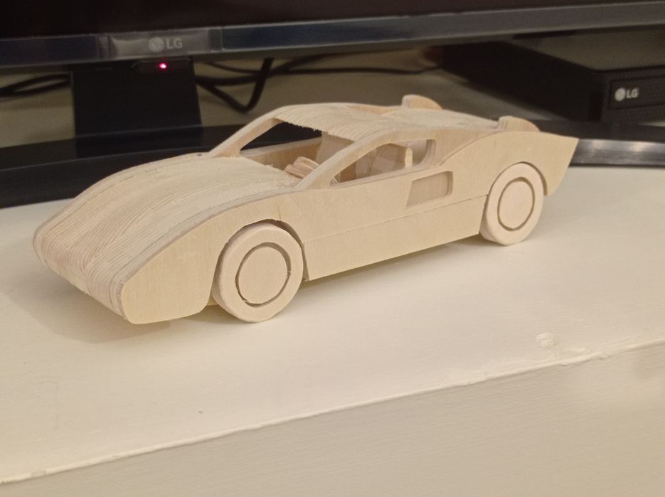 Carrinho de Brincar - Artesanato Premium - Ford GT