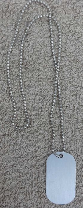 Colar/Corrente Militar com Chapa / DogTag