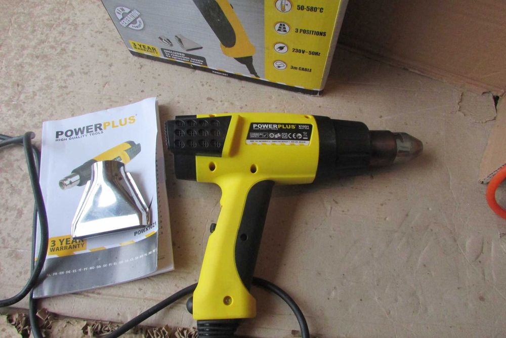 Фен будівельний Powerplus POWX1021 2000 Вт (з Бельгії)