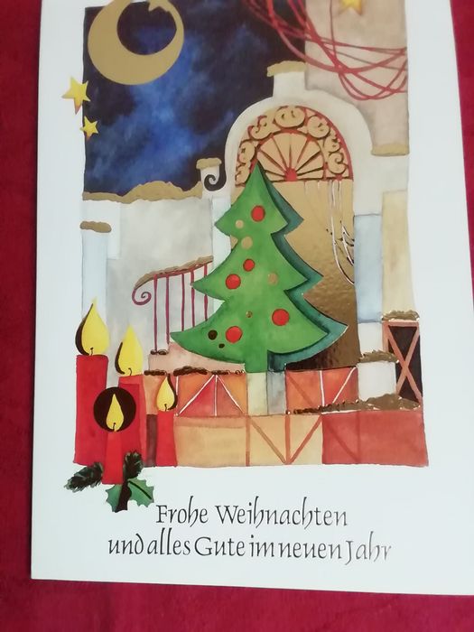 Postal de Natal, alemão
