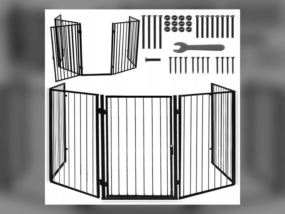 nowe barierka zabezpieczająca przykręcana metal 304 x 74,5 cm 5x304 wysyłka