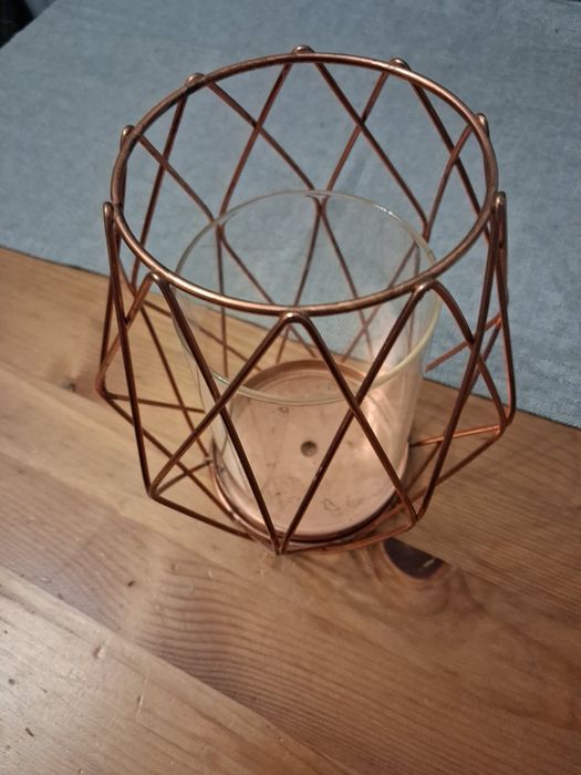 Metalowy świecznik / lampka